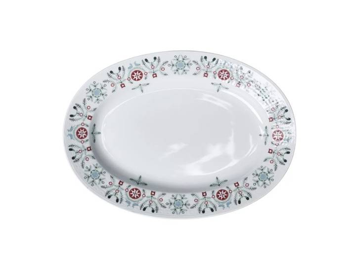 Rörstrand Assiette Swedish Grace Winter, ovale blanc