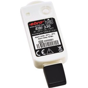 ebro Datenlogger 1340-6332, EBI 330-T30, Einweg-Datenlogger, misst Temperatur, 10 Stück