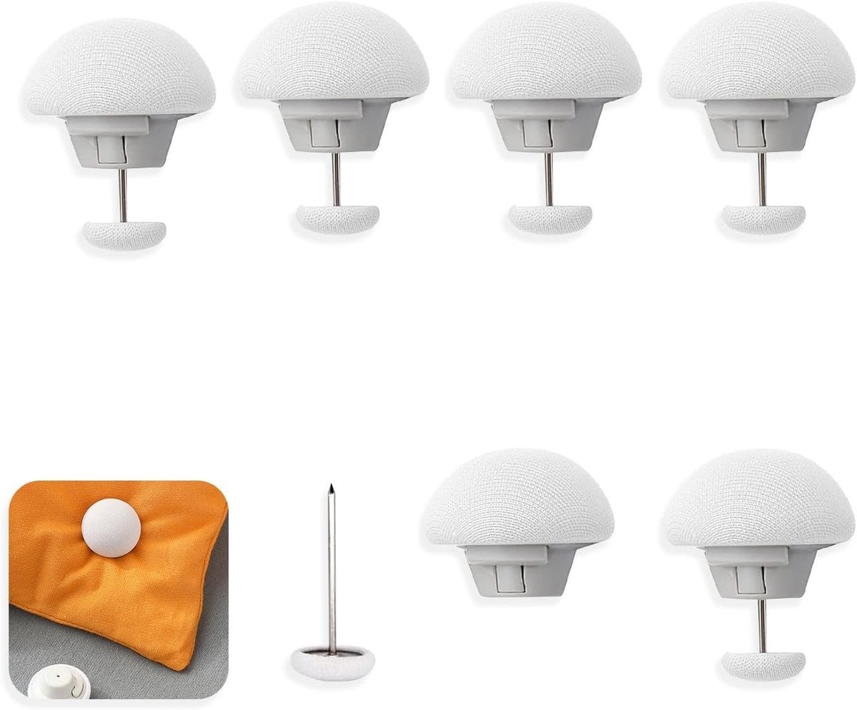 Mushroom Ronde Beddegoed Klemmen voor Dekbed, 6 Stuks Antislip Fixatieclips