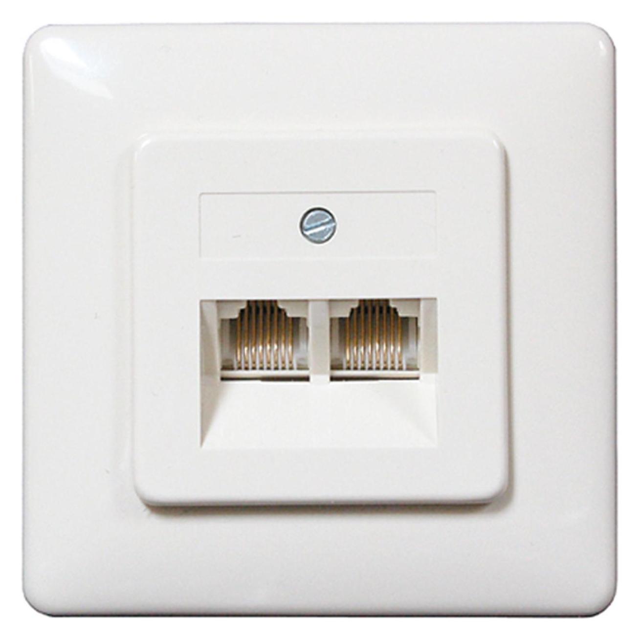 Shiverpeaks S/CONN maximum connectivity UAE Anschlussdose 2 x 8/8 (4), parallel, ISDN, mit Metallrahmen,... (74231-4)