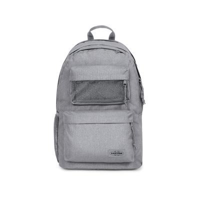 Freizeitrucksack EASTPAK "DBL OFFICE", Damen, grau (sunday grau), Polyester, Basic, Rucksäcke Freizeitrucksack, Freizeitrucksack, Laptoprucksack, Schulrucksack mit 17" Laptopfach