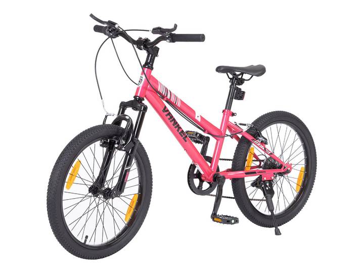 Oxeza Kinderfahrrad 20 Zoll - Rosa mit V-Bremsen und 6-Gang-Schaltung - Stahlrahmen, Metall, Mode, Rechteckig, 84 cm, Freizeit & Co, Sport & Fitness, Fahrräder, Kinderfahrräder