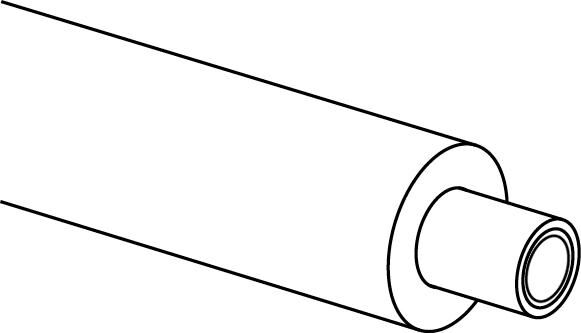Uponor Uni Pipe Plus tuyau composite 1063558 25 x 2,5 mm, anneau 50 m, pré-isolé, S6 WLS 035, bleu