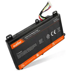 Subtel Akku für Acer Predator 17 G9-793, G9-791-74WH, 17X, 21X, G9-791-75PV (5800 mAh), Notebook Akku, Schwarz