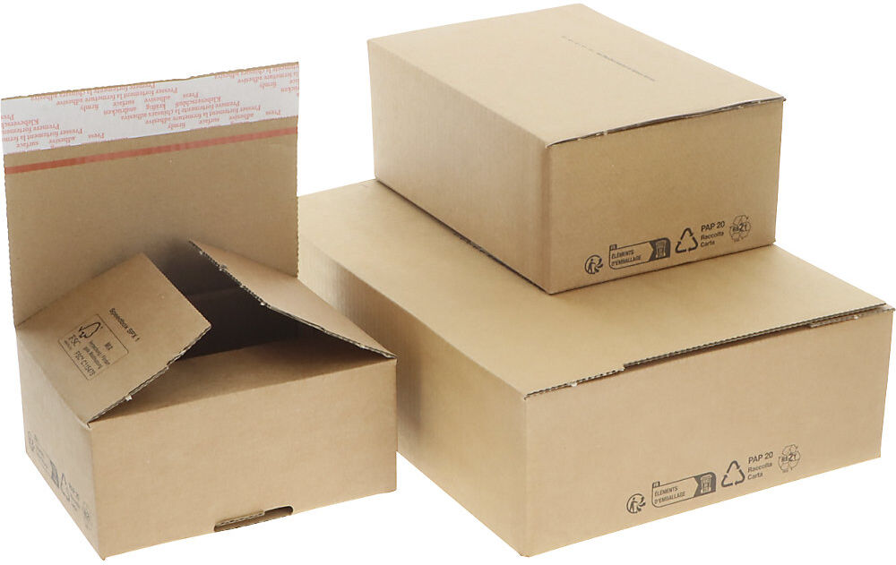 Speedbox Karton, braun, LxBxH 370 x 280 x 173 mm, ab 12 Stk ratioform flow