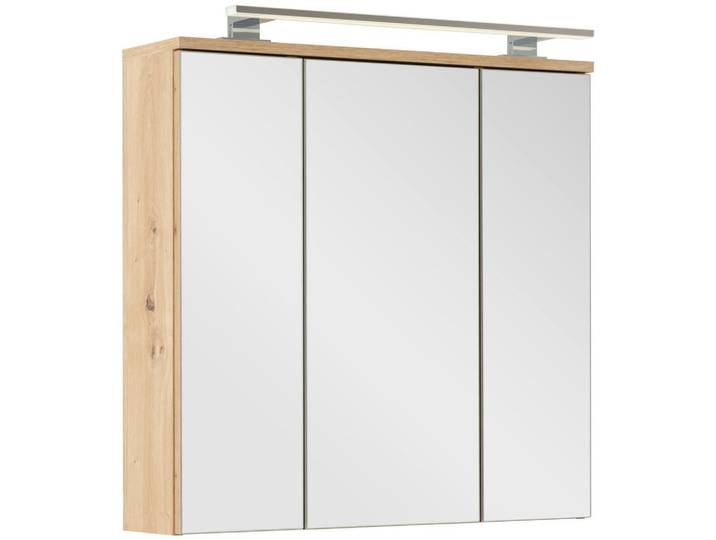 Spiegelschrank GIGA B: 70 cm Eichefarben