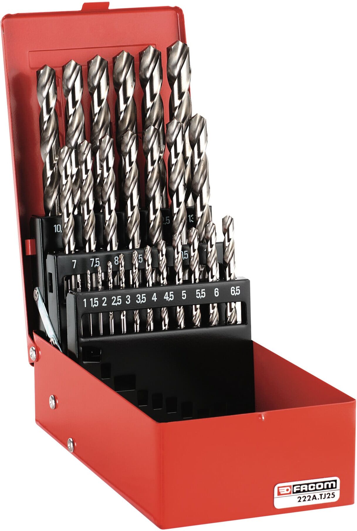 Facom Sortiment Gefraeste Bohrer Set, 25-tlg (222A.TJ25)