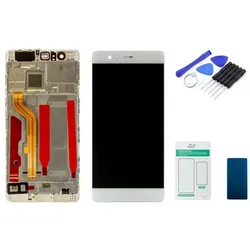 Kaputt.de Huawei P9 Display weiss (mit Rahmen) - Set (Display, Huawei P9), Mobilgerät Ersatzteile, Weiss