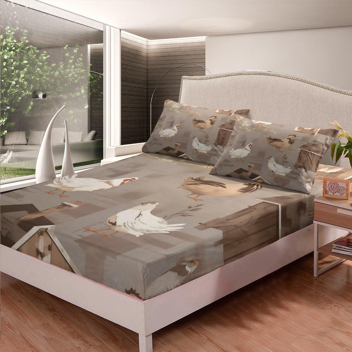 Tweepersoons Microvezel Beddengoed Set - Veelkleurig
