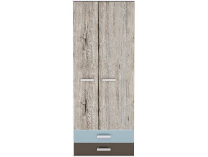 FMD Kleiderschrank Nona Kleiderschrank mit Kleiderstange und Schubkästen, 75,6 cm