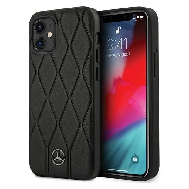 Mercedes-Benz Wave Line - iPhone 12 mini 5.4 - Schwarz - Hard Cover - Original Schutzhülle (Apple iPhone 12 mini) (MEHCP12SMULBK)