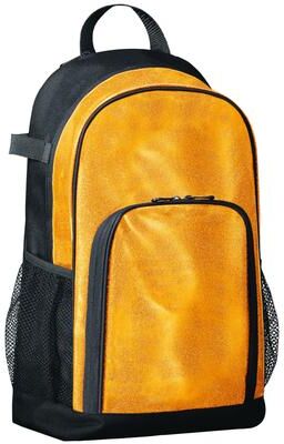 Augusta Sportswear 1106 All Out Glitter Backpack in Gold Glitter/Black   Polyesterpropylene