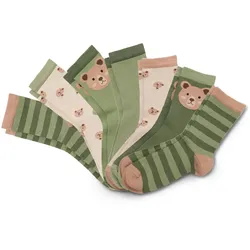 Tchibo - 7 Paar Kinder-Socken - Baby - Gr. 23-26 - dunkelgrün