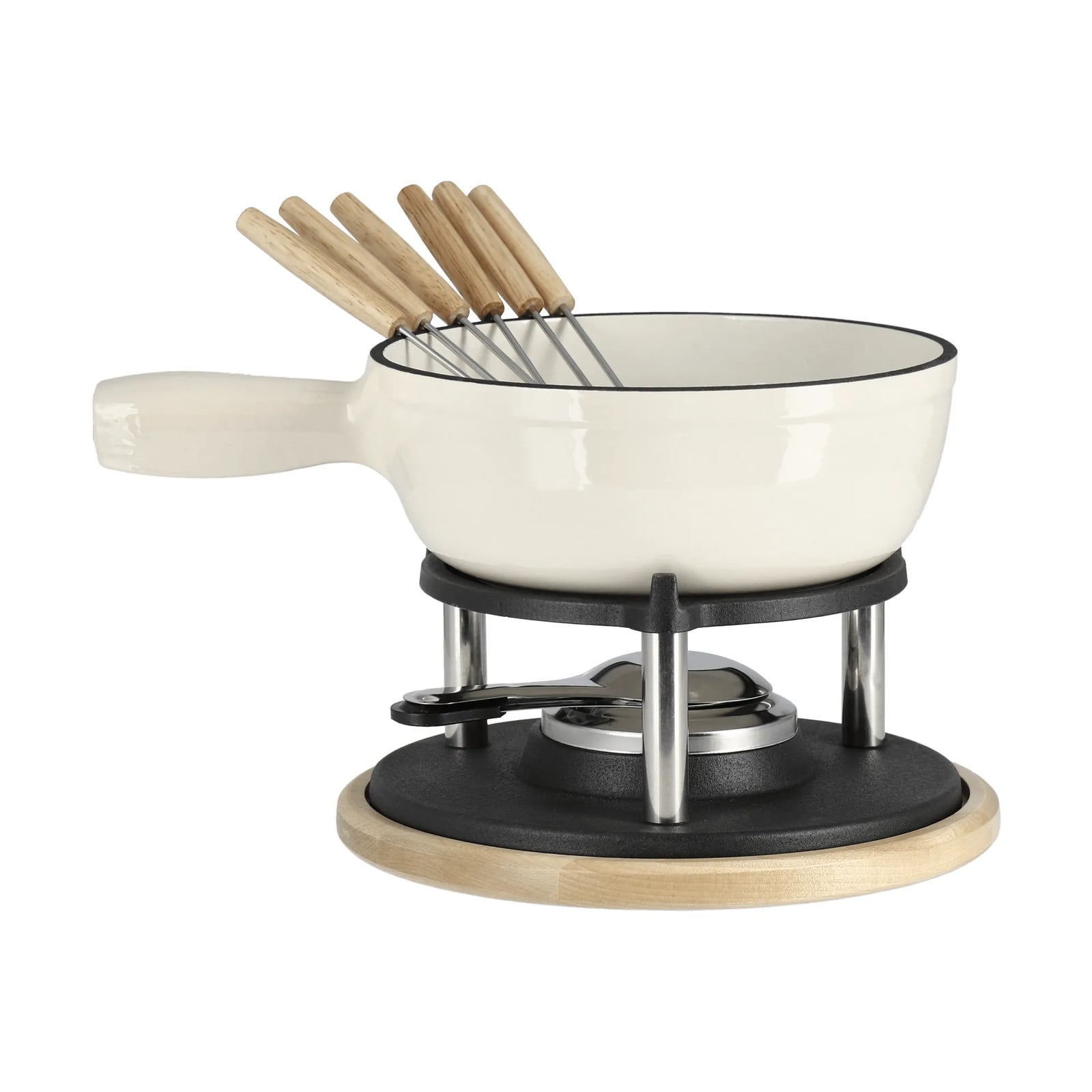 Nordwik Geëmailleerde fonduepan Crème, 1,8 l