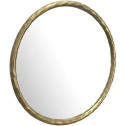 WANDSPIEGEL Rund Metall Gold 60 cm Klassisches Design