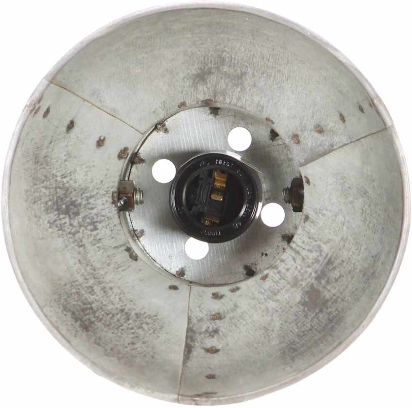 vidaXL Lampe murale industrielle Argenté 45x25 cm E27