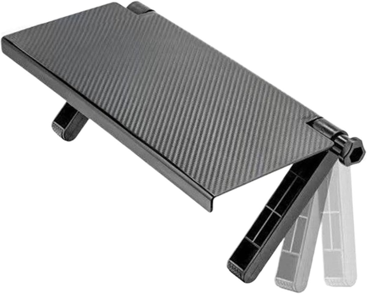 Zwarte wandplank voor tv-apparatuur en media, breedte: 35 cm