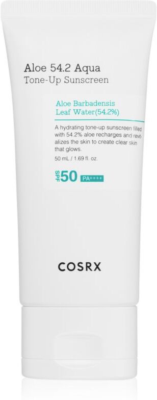 Cosrx Aloe 54.2 Aqua Tone-Up Sunscreen schützendes getöntes Gesichtsfluid SPF 50+ 50 ml