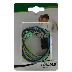 INLINE Lüfterkabel Verlängerung PWM, 4pol Molex Stecker / Buchse, 0,3m