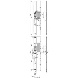 MSL, Türgriff + Türgarnitur, Reno-Lappenschliessbleche VariFlex BV-24421 (Schliessblech)
