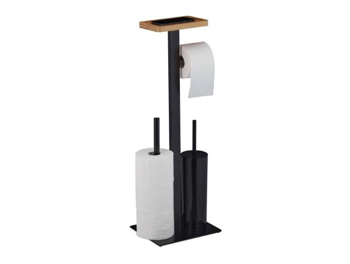 Relaxdays WC Garnitur 3in1 mit Ablage
