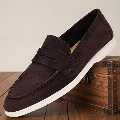 Herren Premium Leder Wildleder Mokassins mit klassischem Design für legere Kleidung entspannte Wochenenden und Freizeitaktivitäten