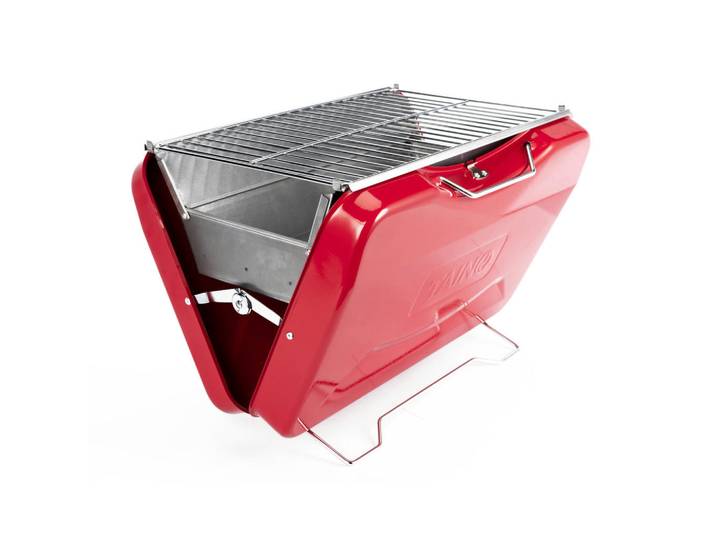 Taino Koffergrill MOX Rot, Metall, 45.5x31.5x30 cm, Grills, Holzkohlegriller