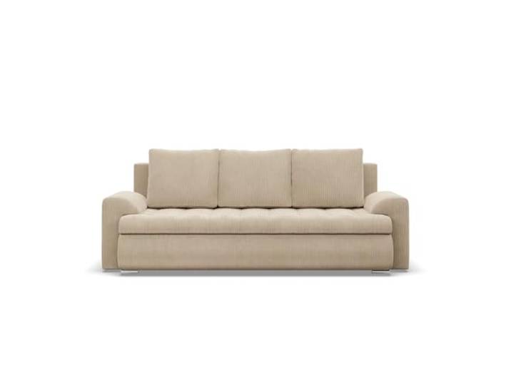 Mebligo Sofa 3-Sitzer FORESTA mit Schlaffunktion, Cord - Beige