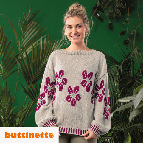 Strickanleitung – Oversized Pullover aus Woll Butt Mirco