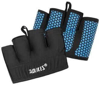 Useful Little Things Half Finger Gym Fitness & Weightlifting Workout Gloves blue l