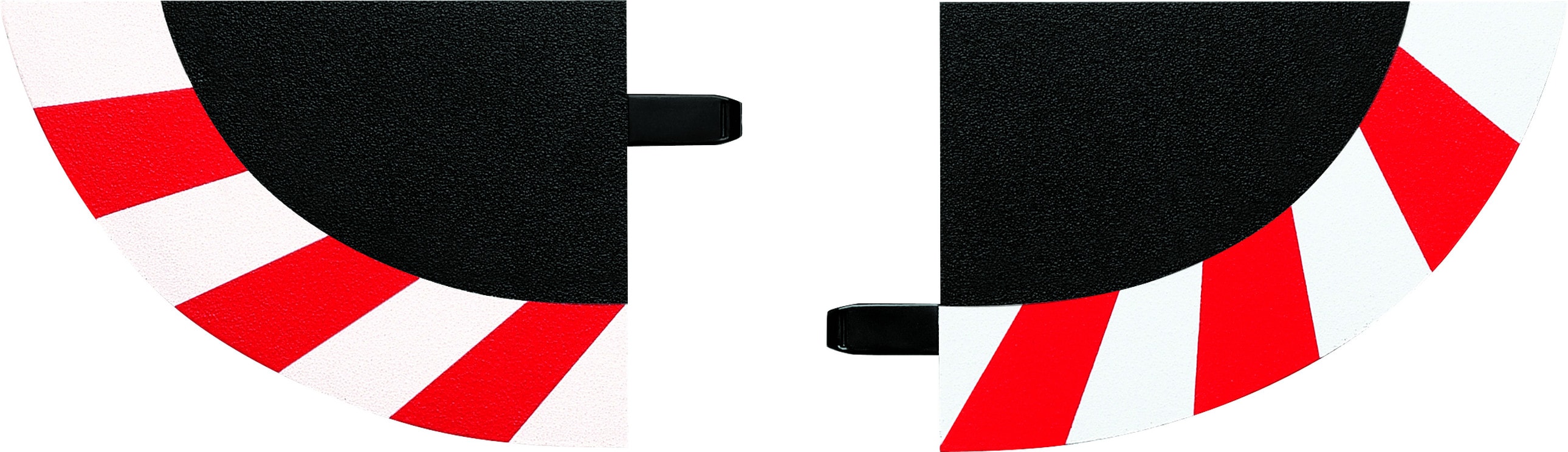 Carrera Digital 124 Endstücke für Kurvenaußenrand (4), breit