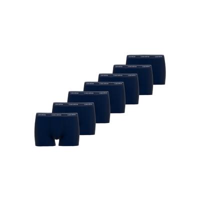 Boxershorts CECEBA "Boxershort 7er Pack", Herren, Gr. L, blau (dunkelblau), Obermaterial: 95% Baumwolle CO. 5% Elasthan EL., Unterhosen