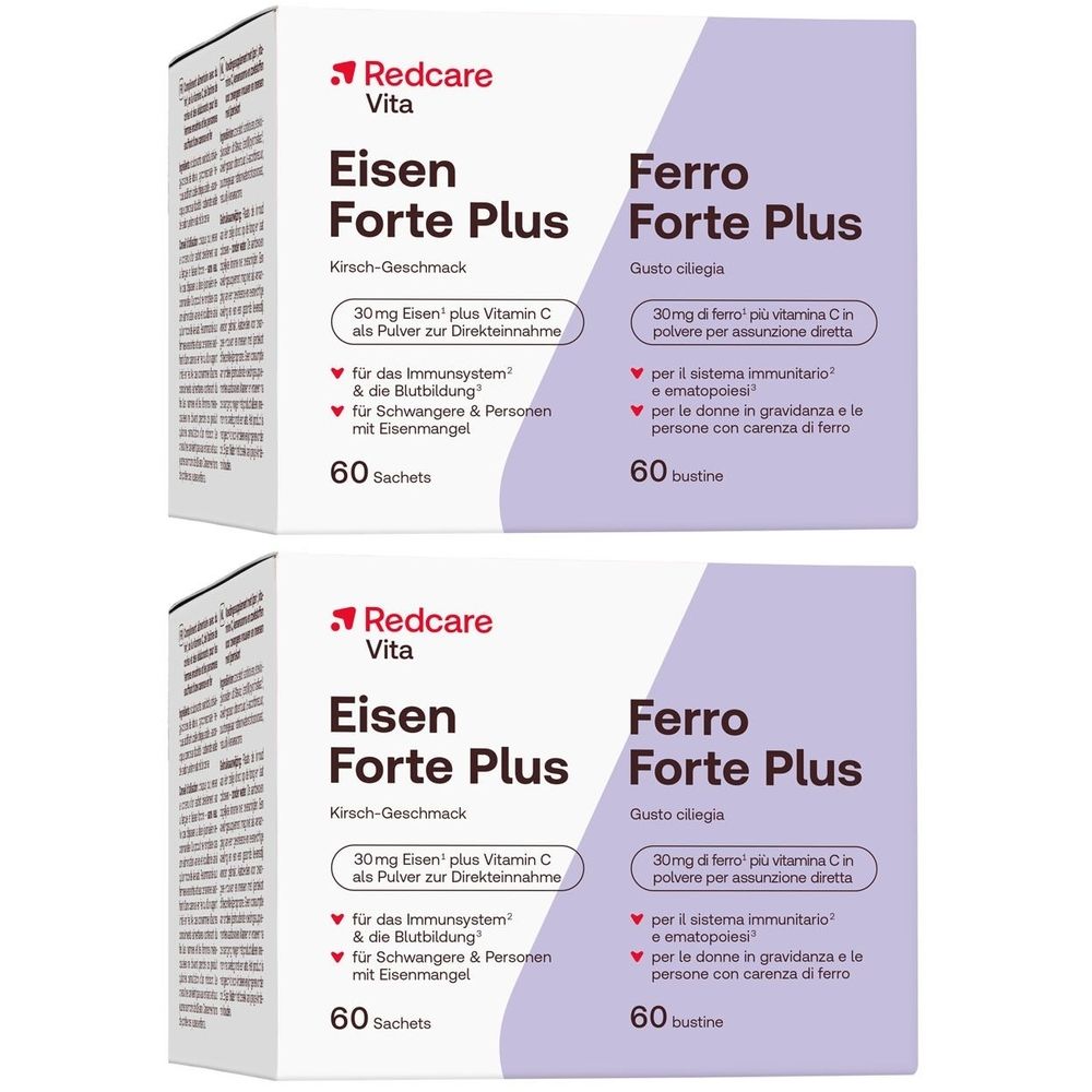 Redcare Eisen Forte Plus Direkt Pulver x2 2x60 St