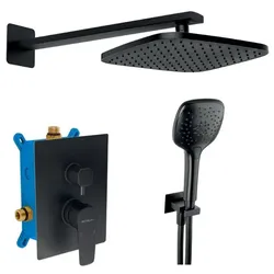 Novaservis Metalia 58 Duschsystem inklusive Unterputzkörper Schwarz SADA58051R,5