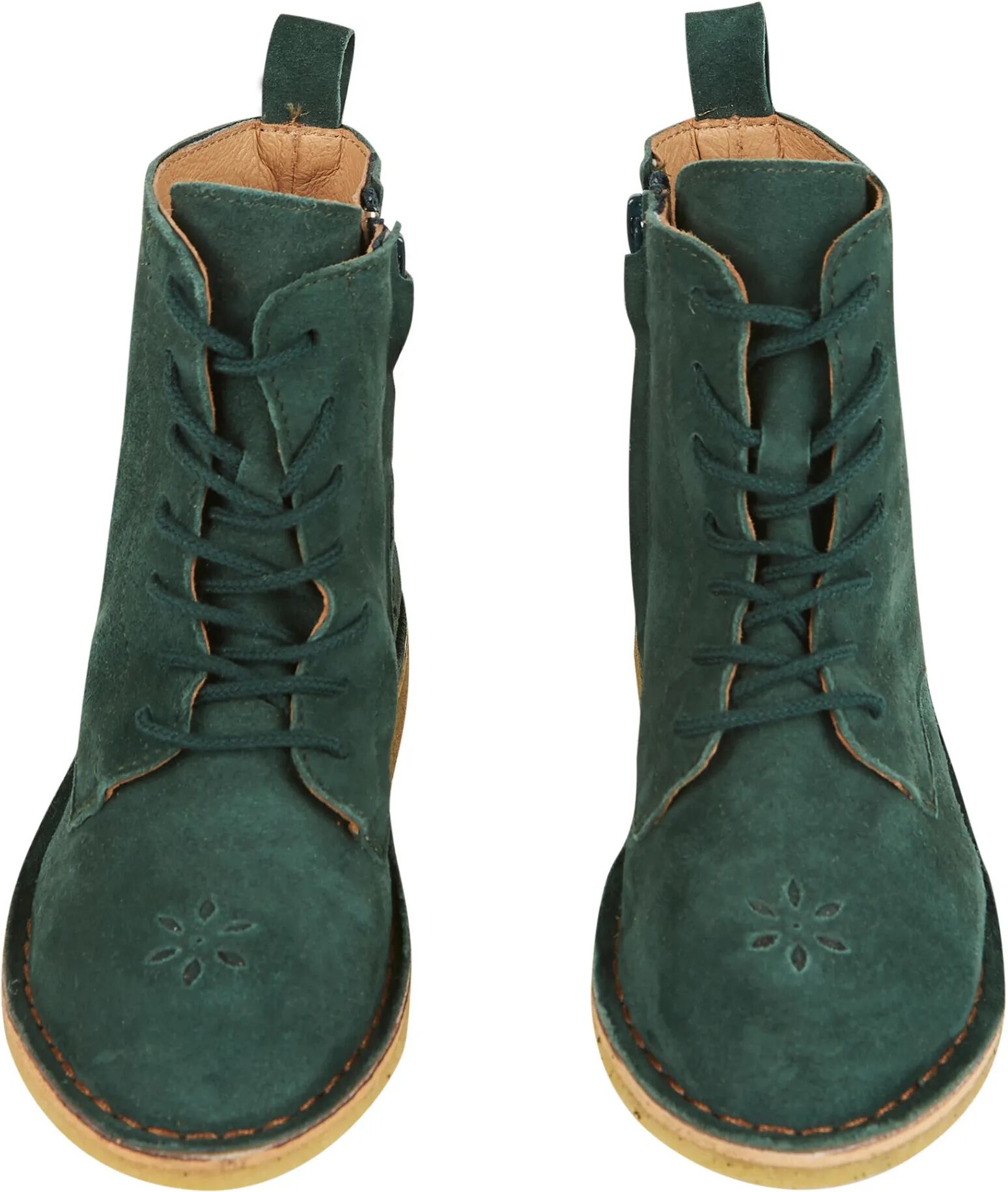 Emile et Ida Bottines à Lacets Cuir Emi Vert 29