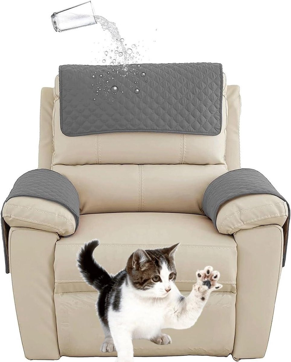 Antislip Waterdichte Hoofdsteun Sofa Hoes Meubelbeschermer - 57 x 38 cm - 07