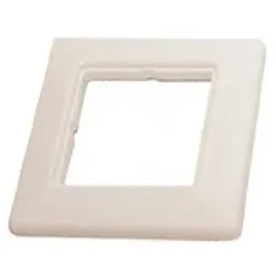 EKU e-stone Abdeckrahmen 1fach 80x80 reinweiss