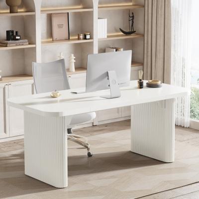 1Easylife 63'' Computer Desk for Home Office, Simple Rectangular Writing Table for Study Room Bedroom