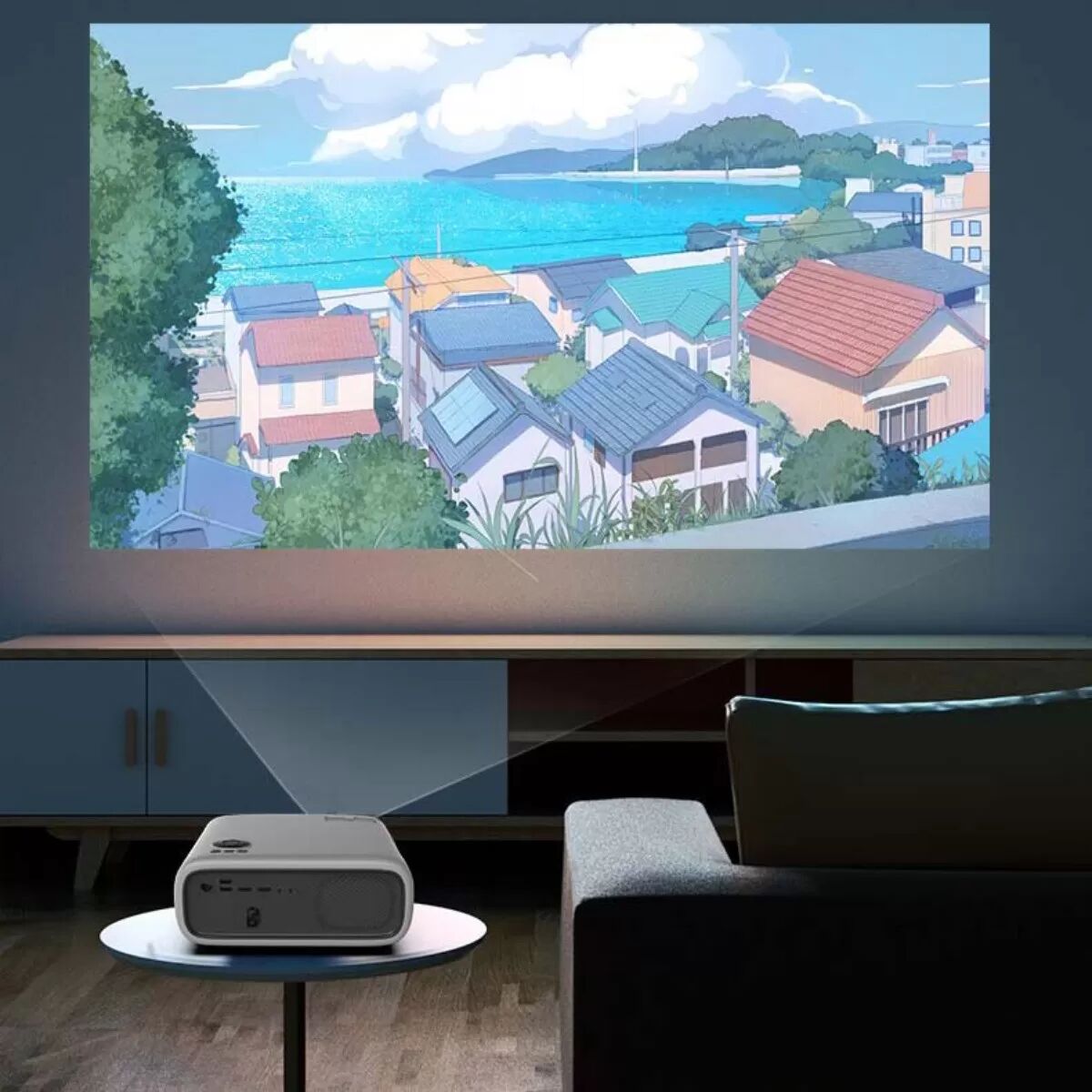 INF Projecteur 4K Ultra HD - 1080P, 1000 ANSI Lumens, Mise au Point Automatique & Correction Keystone