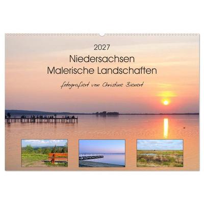 Niedersachsen - Malerische Landschaften (Wandkalender 2027 DIN A2 quer), CALVENDO Monatskalender