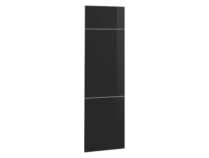 Vicco Küchenfront R-Line , Schwarz Hochglanz 59.6 x 196 cm Möbelfront für den Kühlumbauschrank, passend für R-Line Küchenschränke zur einfachen Montage