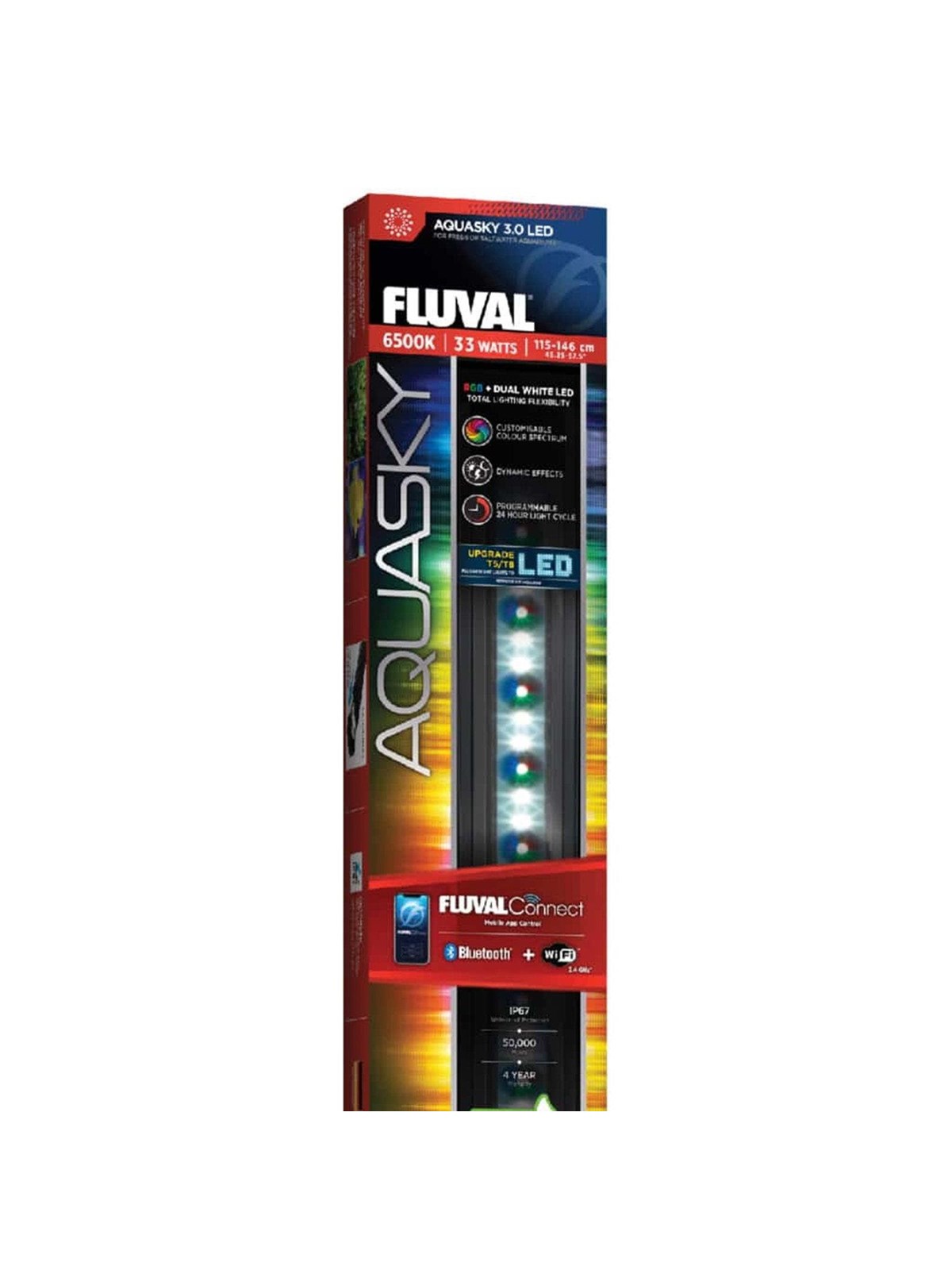FLUVAL Aquasky 3.0 LED w/WiFi & BT, 30W, 115-146 cm