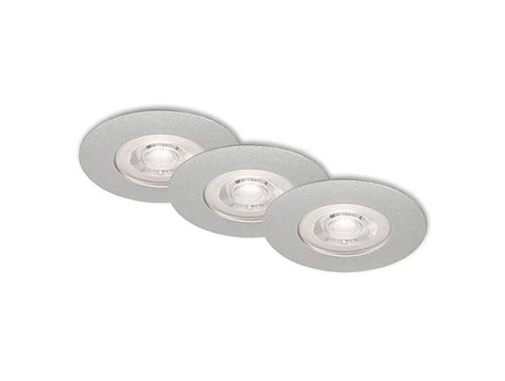 BRILONER Leuchten – Luminaire LED\, set de 3\, lampes de plafond réglables\, 5 Watt chacune\, 460 Lumen chacune\, 3.000 Kelvin\, IP44\, chrome mat\, 90x25mm (DxH)