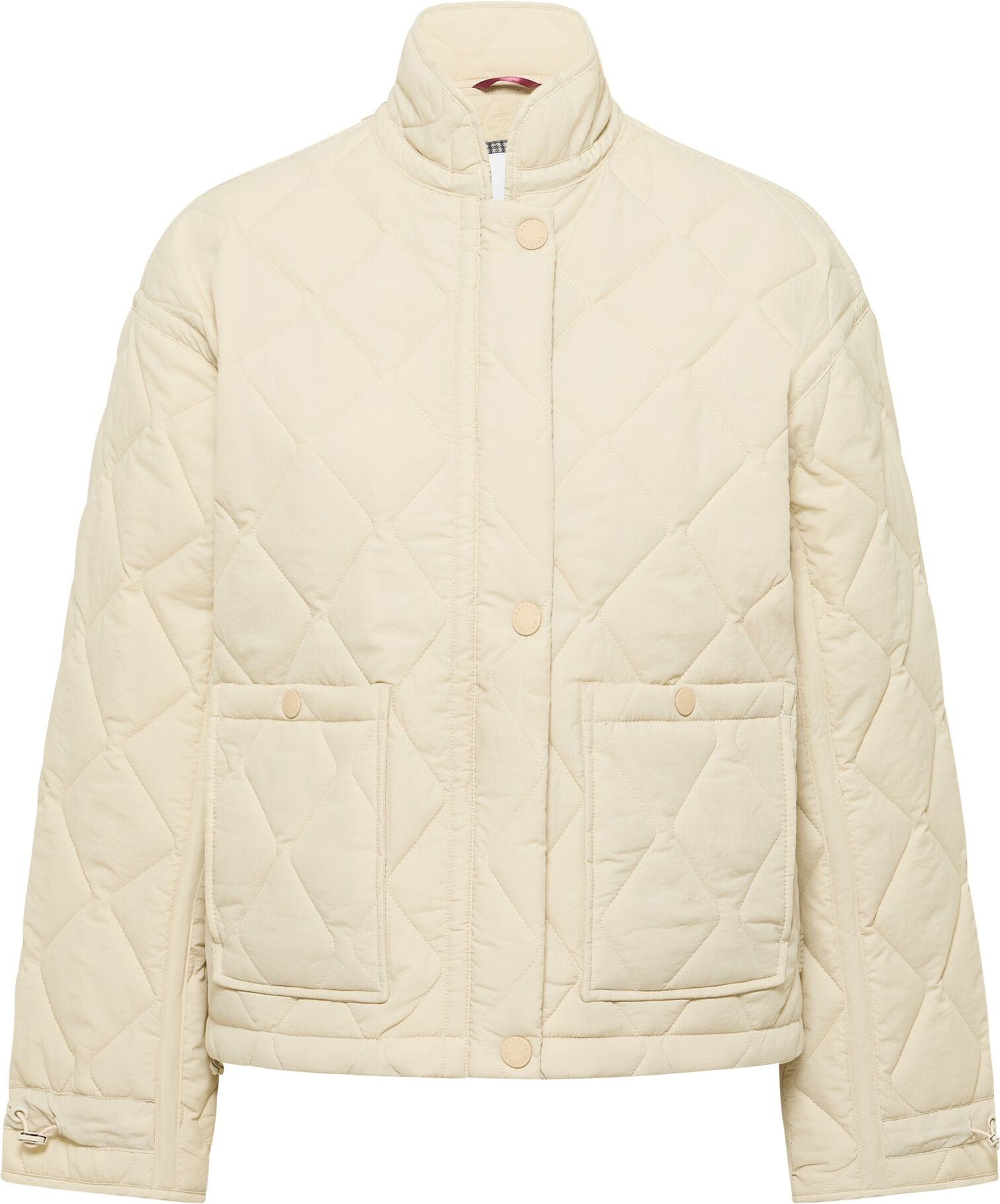 Outdoorjacke MUSTANG "Damen Style Half Moon Bay", Damen, Gr. L, beige, Web, 100% Polyamid, unifarben, relaxed fit normal, Jacken Outdoorjacke