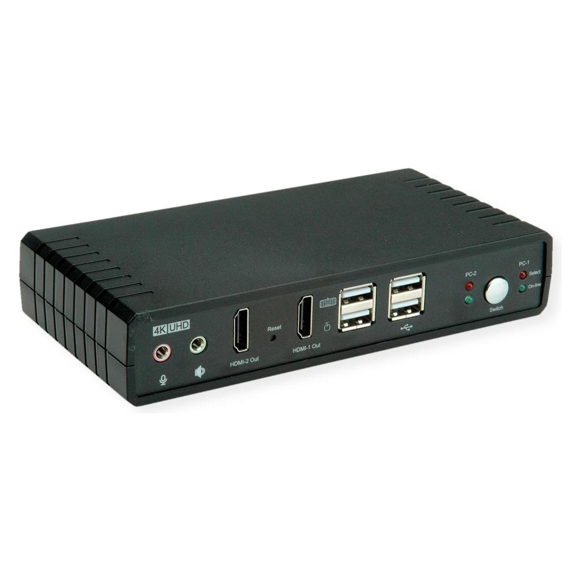 Roline Kvm Switch Dual Head 1u-2pcs (14.01.3047)