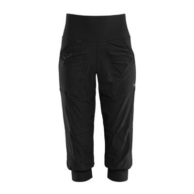 Sporthose WINSHAPE "Functional Comfort ¾ Leisure Trousers LEI201C", Damen, Gr. S, Normalgrößen, schwarz, 85% Polyester, 15% Elasthan, Hosen Sporthose, High Waist
