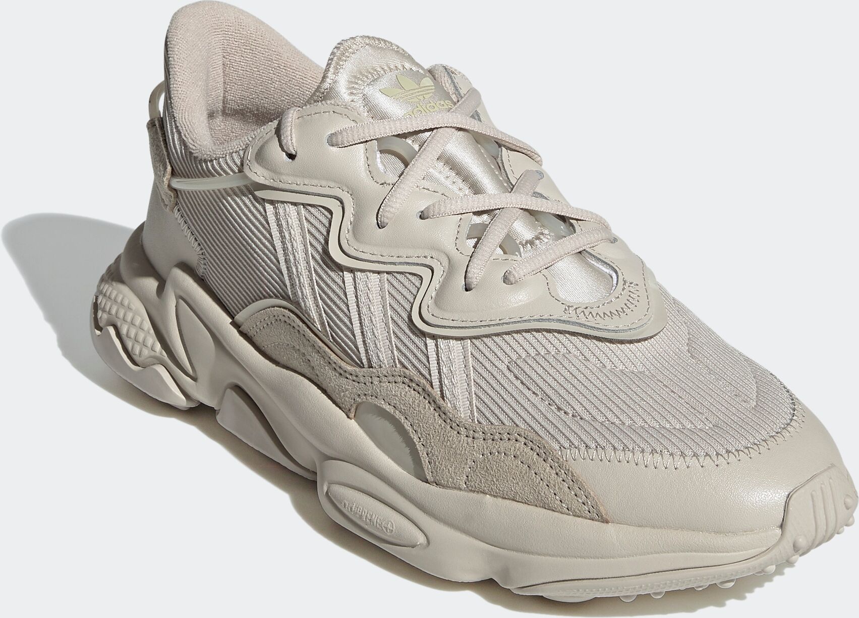 Sneaker ADIDAS ORIGINALS "OZWEEGO", Herren, Gr. 48, Textil, braun (clear braun, clear braun, clear braun), Leder, Textil, Schuhe Sneaker clear braun, clear braun, clear braun 48, Textil