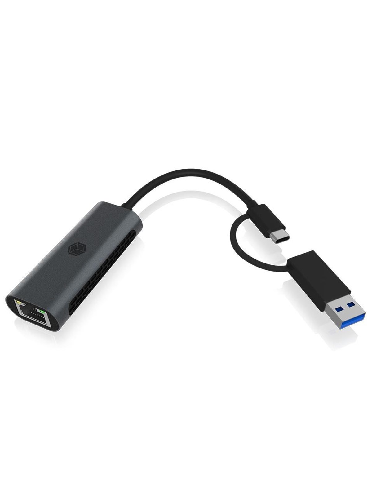ICY BOX USB Type-A or Type-C 2.5 Gigabit Ethernet LAN adapter