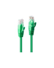 Lindy Patch-Kabel RJ-45 M bis M 30 cm UTP CAT 6 geformt ohne Haken verseilt grün (48045)