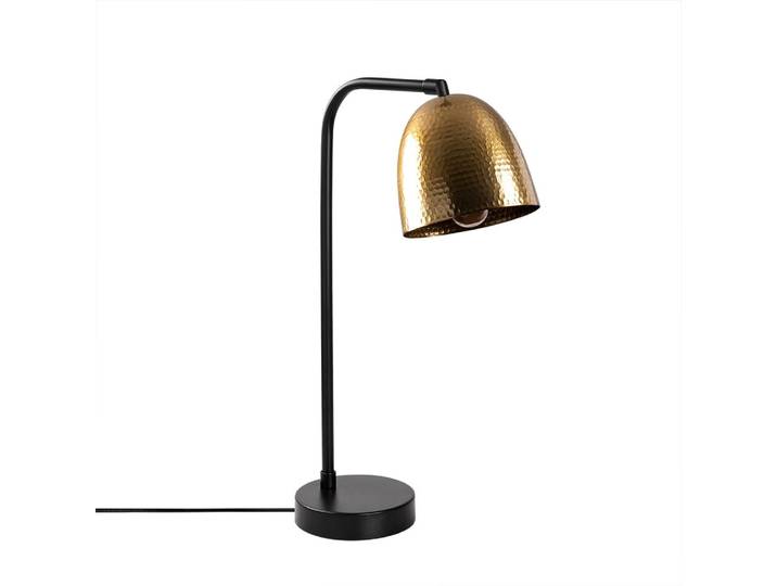 Lampe de table minimaliste vintage dorée et orientable